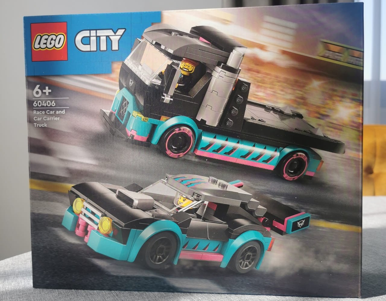 Lego City samochód wyścigowy i laweta (60406)